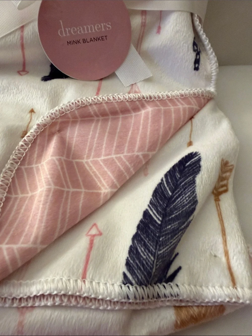The “Dreamers” Baby Mink Blanket, 30” x 40”.